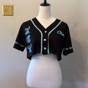 Comfortable stitch cropped jersey